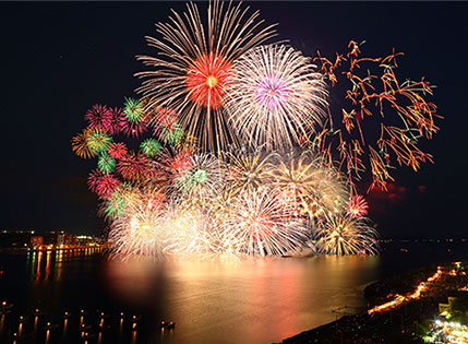 画像：松江水郷祭湖上花火大会