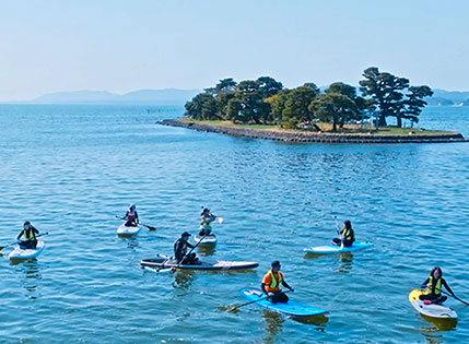 画像：宍道湖・島根半島 SUP体験
